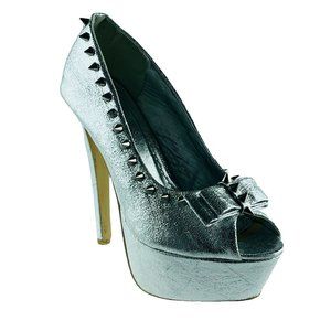 HERSTYLE Shoes Silver Size 8 Faux Leather Sandals